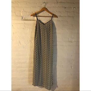 Sanctuary XS Black & Grey/Tan Maxi Dress w/ Slits